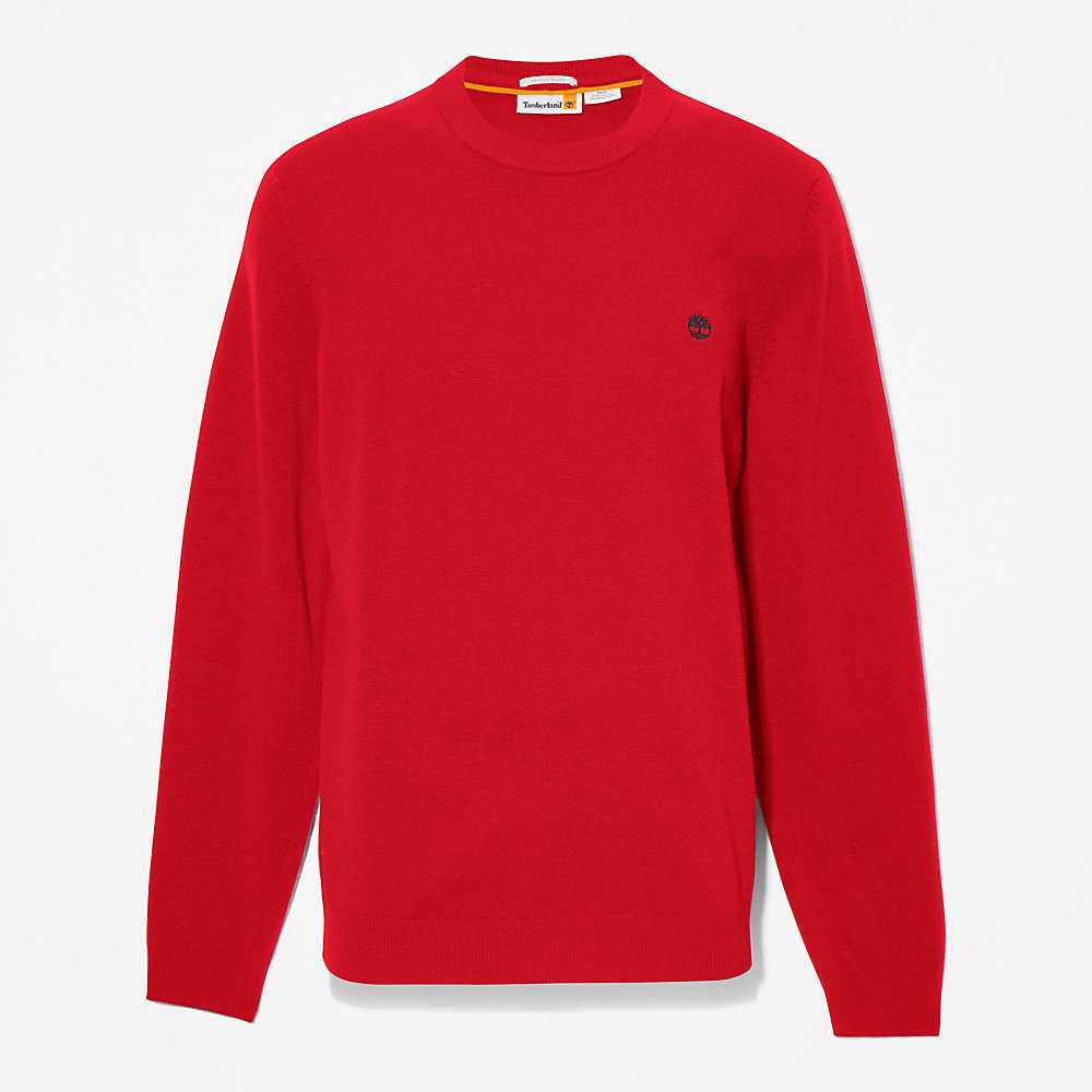 Red Men's Timberland Cohas Sweatshirt | Israel-8460735