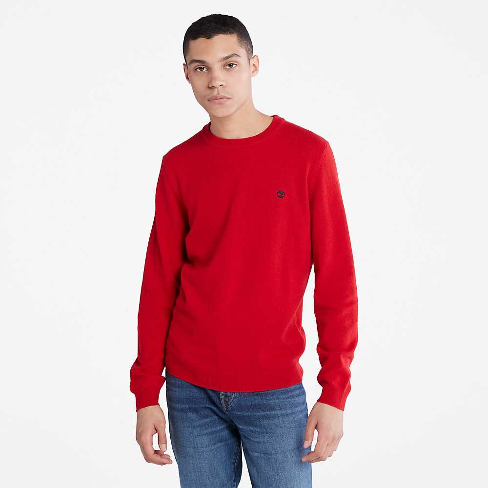 Red Men\'s Timberland Cohas Sweatshirt | Israel-8460735