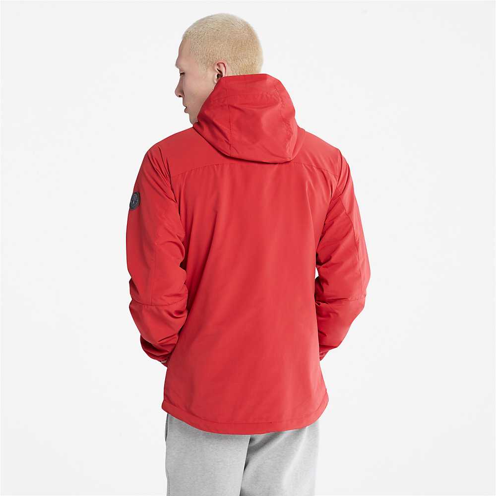 Red Men's Timberland Comfort-lined Route Jackets | Israel-6345190