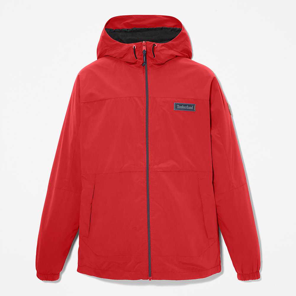 Red Men's Timberland Comfort-lined Route Jackets | Israel-6345190