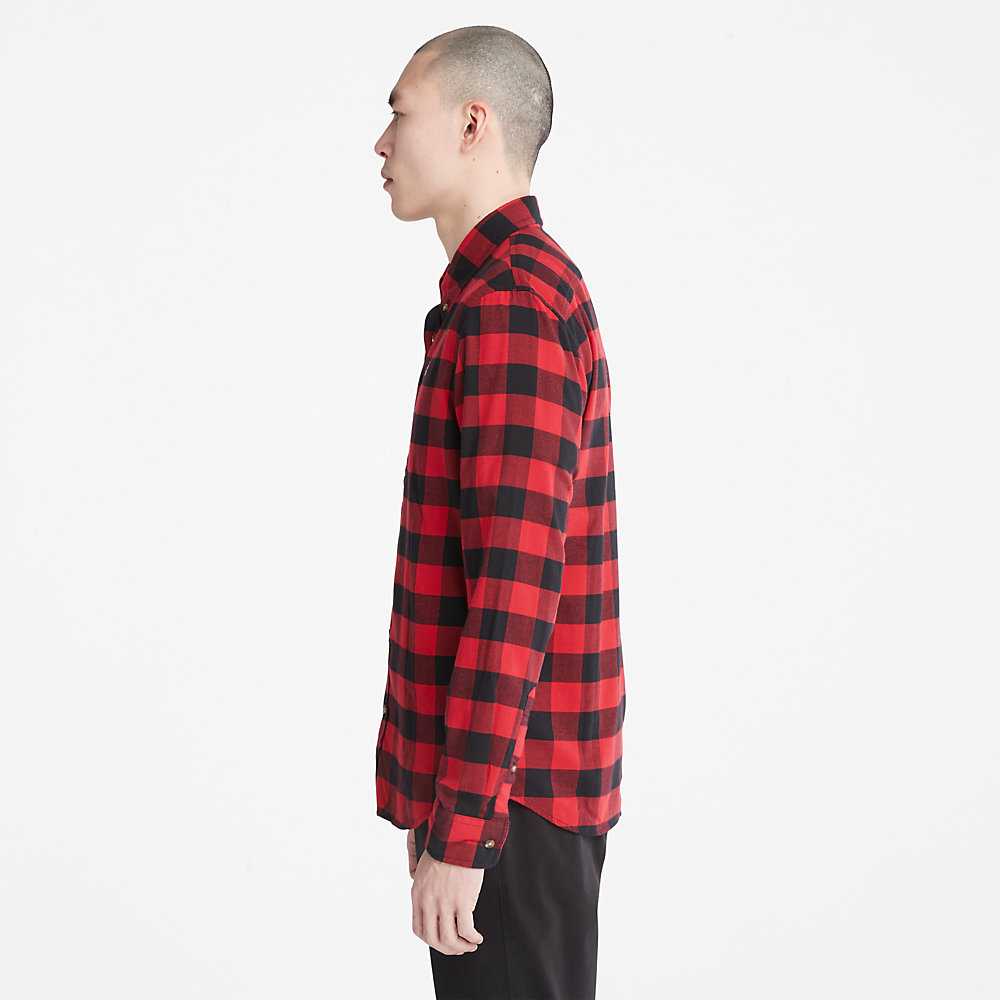 Red Men's Timberland Mascoma River Check Shirt | Israel-3790615