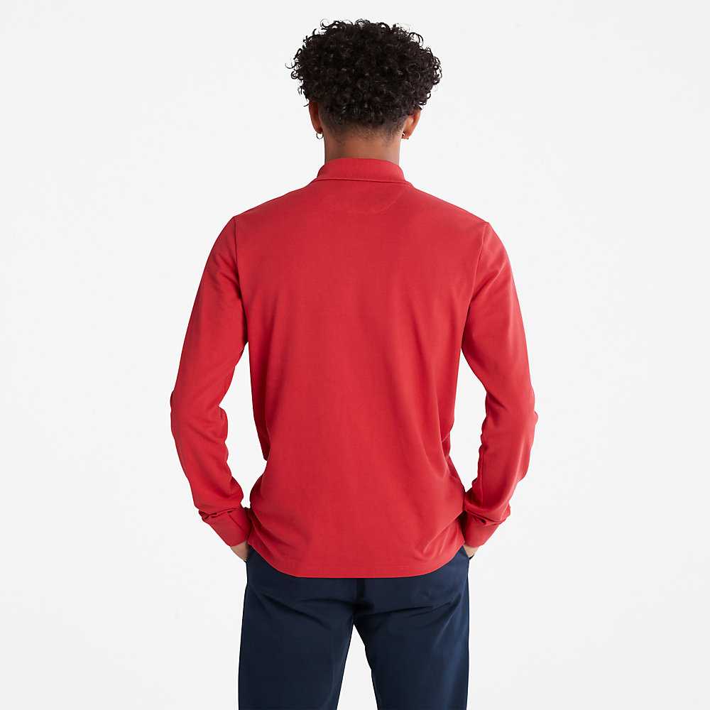 Red Men's Timberland Millers River Polo Shirts | Israel-2046987