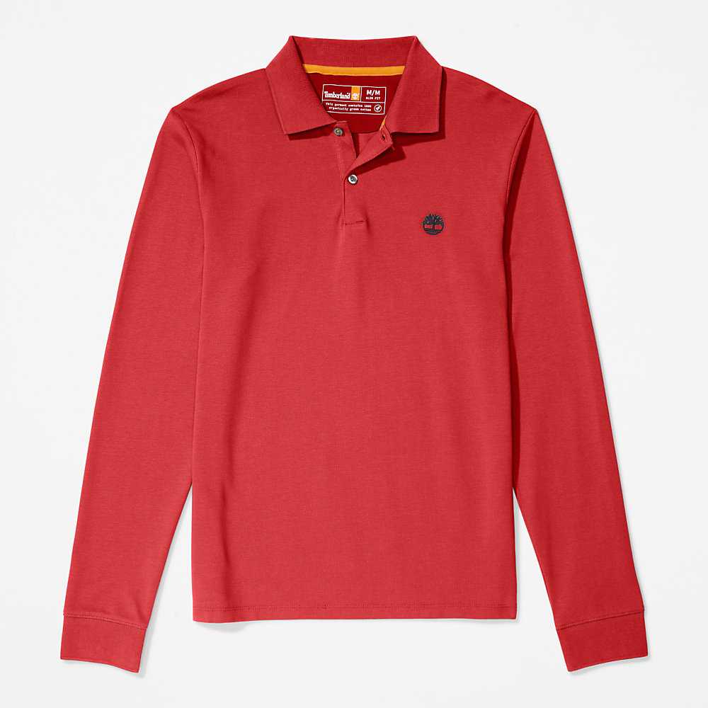 Red Men's Timberland Millers River Polo Shirts | Israel-2046987