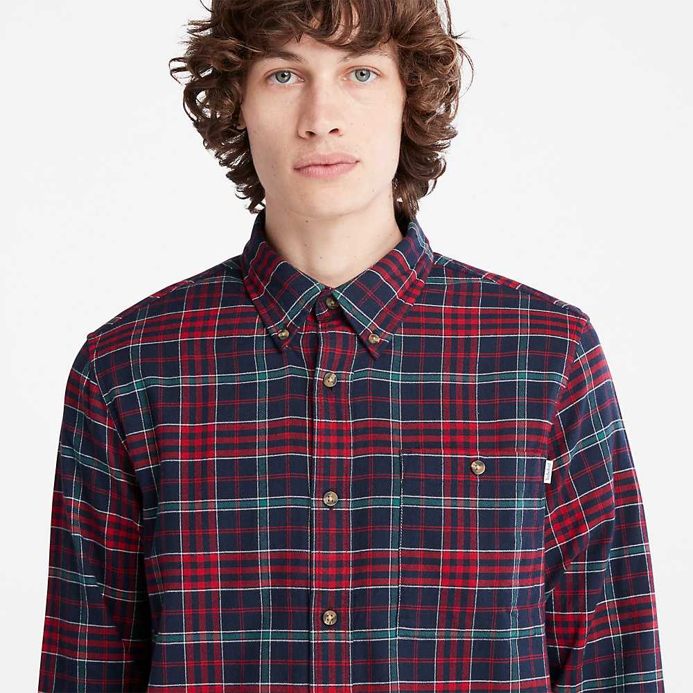 Red Men's Timberland SolucellAir Shirts | Israel-1320859