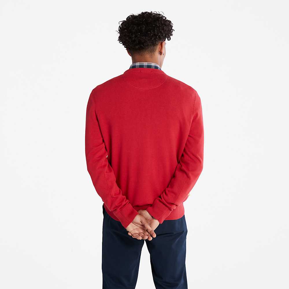 Red Men's Timberland Williams River Sweaters | Israel-6720495