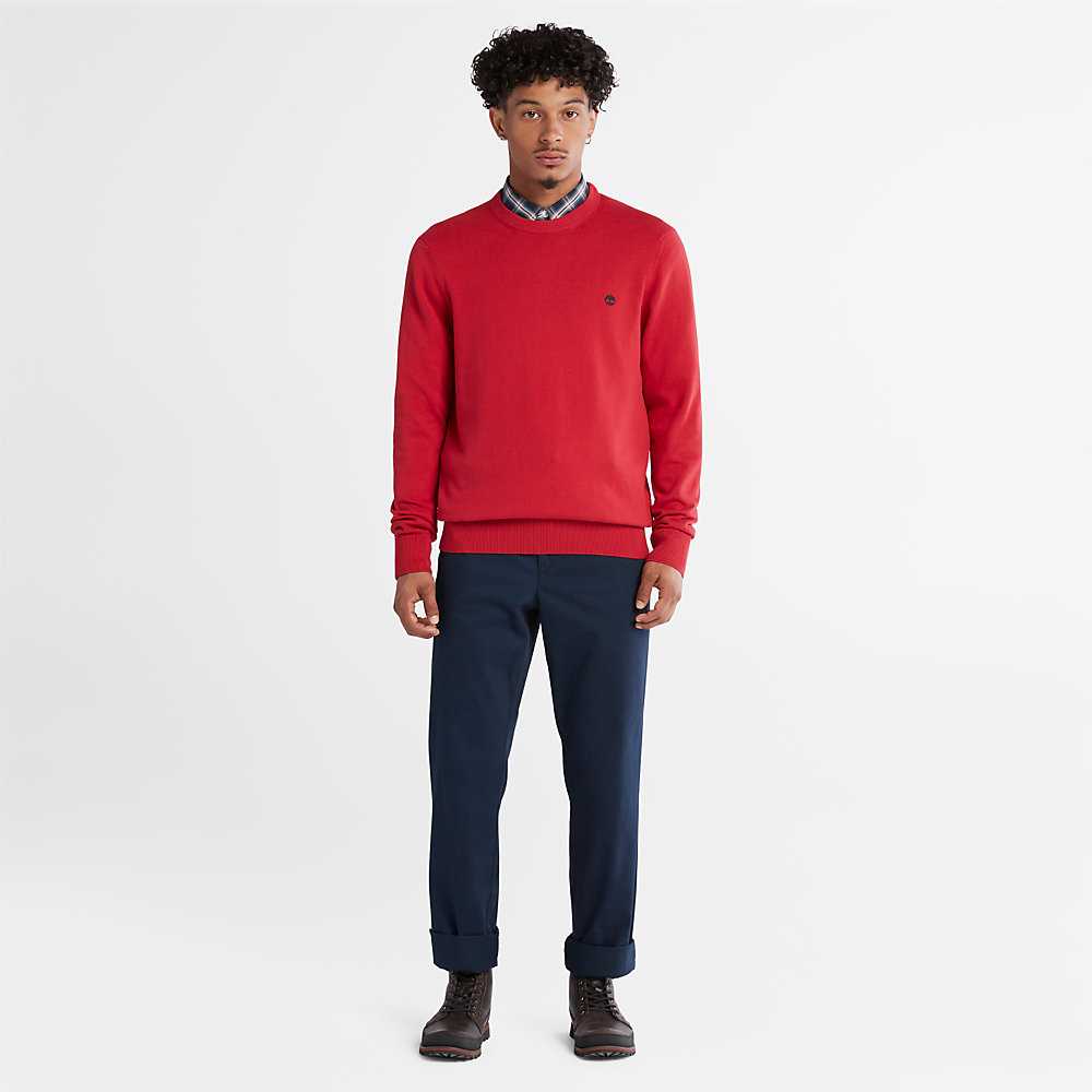 Red Men's Timberland Williams River Sweaters | Israel-6720495