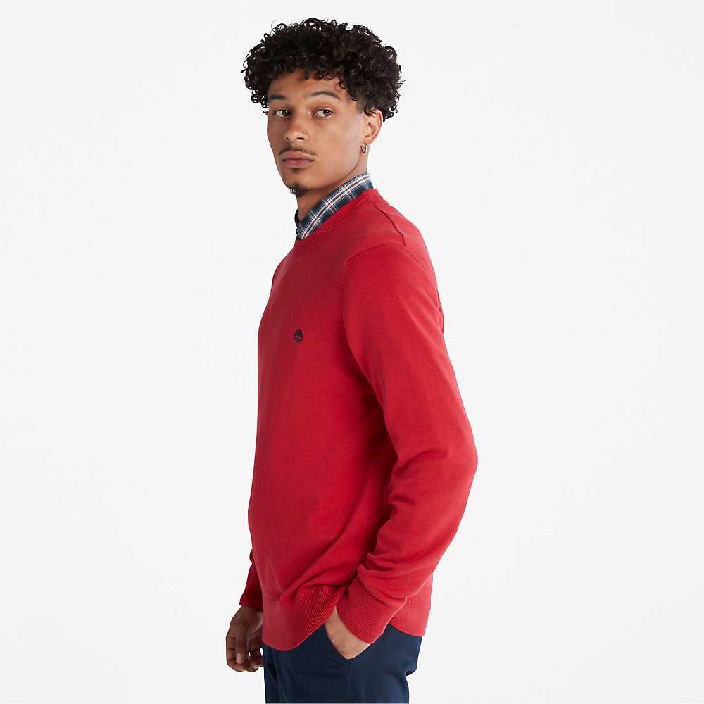 Red Men's Timberland Williams River Sweaters | Israel-6720495