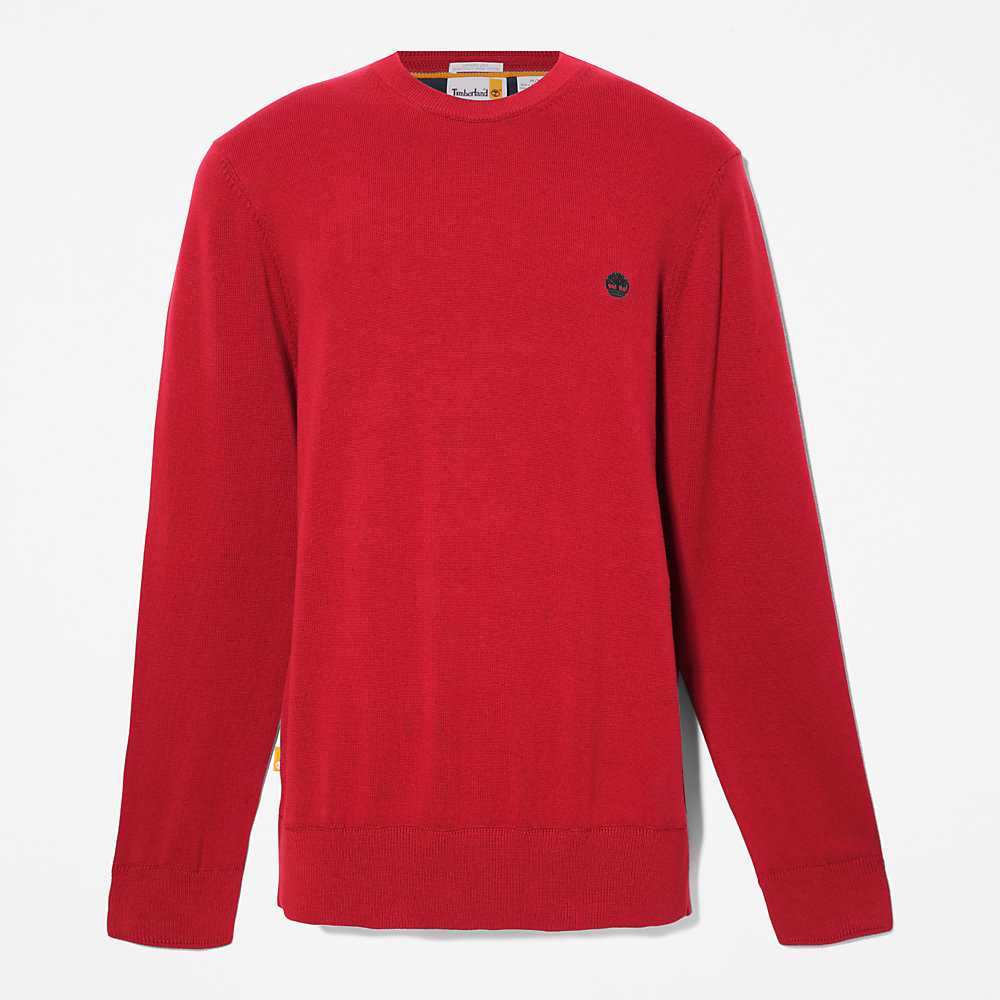 Red Men's Timberland Williams River Sweaters | Israel-6720495