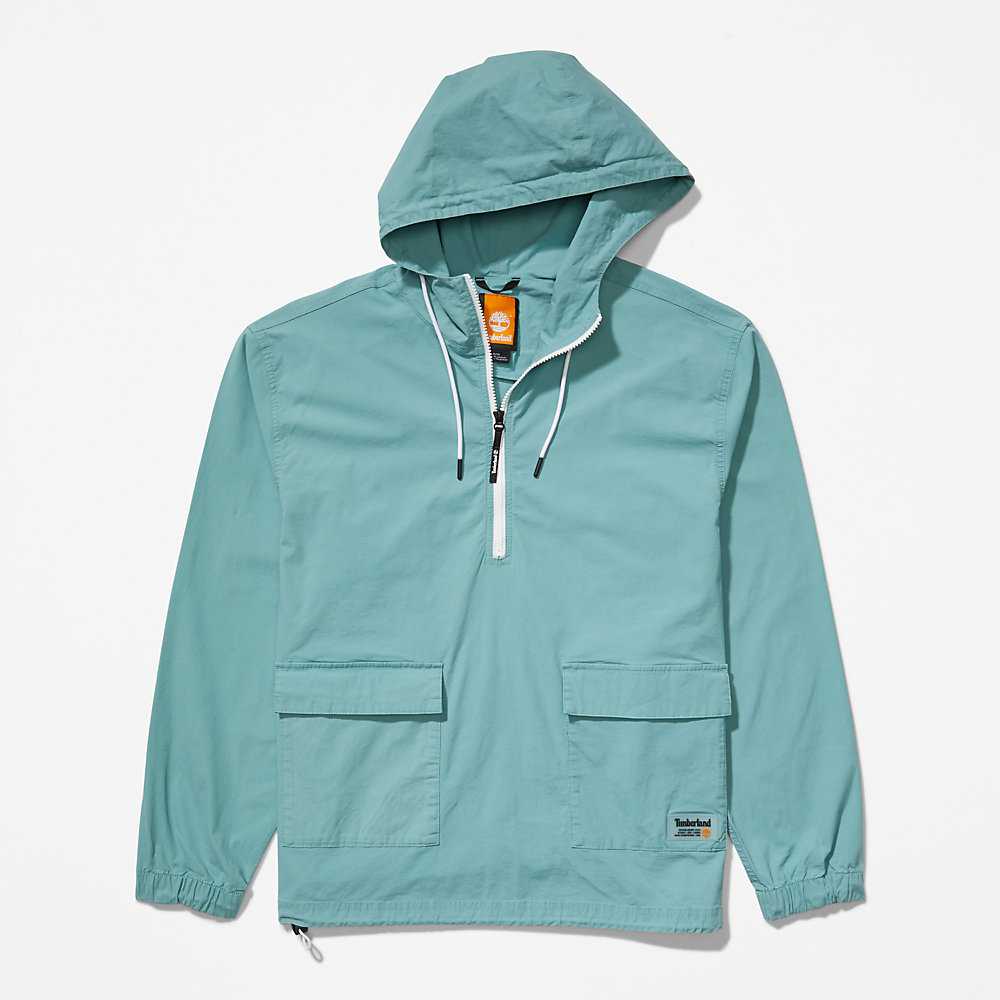 Turquoise Men's Timberland Progressive Utility Windbreaker | Israel-5648793