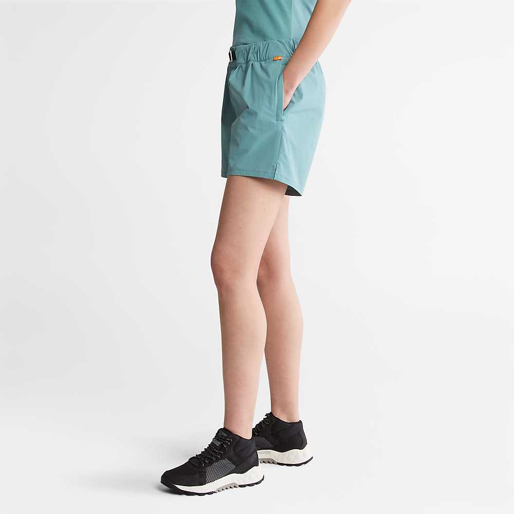 Turquoise Women's Timberland Technical Shorts | Israel-8962043