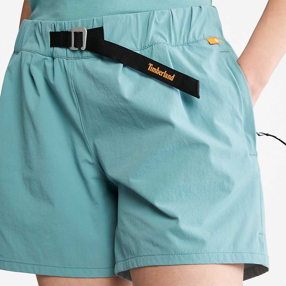 Turquoise Women's Timberland Technical Shorts | Israel-8962043