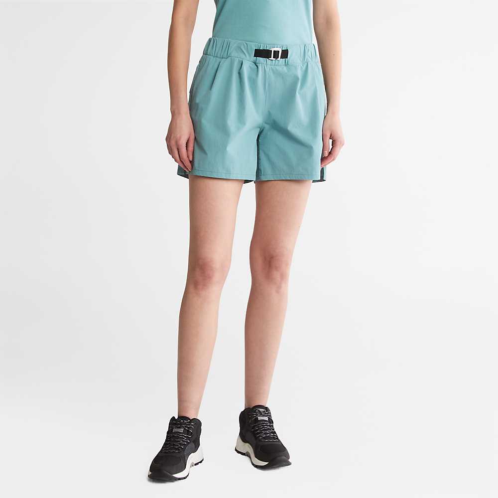 Turquoise Women\'s Timberland Technical Shorts | Israel-8962043