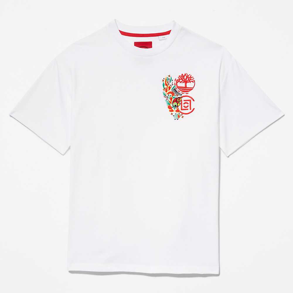 White Men's Timberland CLOT x Timberland® T Shirts | Israel-5860142