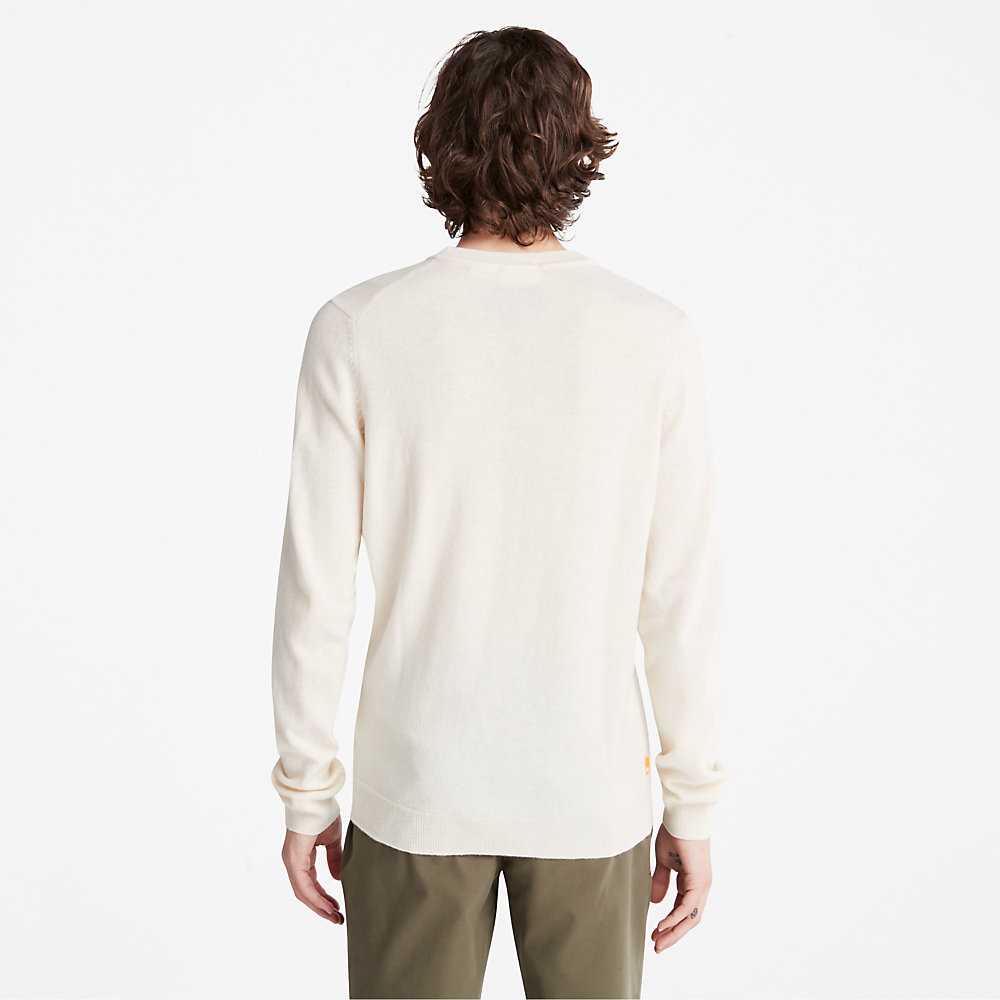 White Men's Timberland Cohas Sweatshirt | Israel-5170983