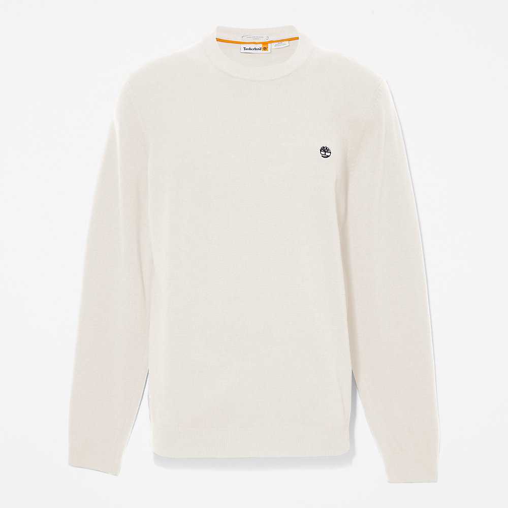 White Men's Timberland Cohas Sweatshirt | Israel-5170983