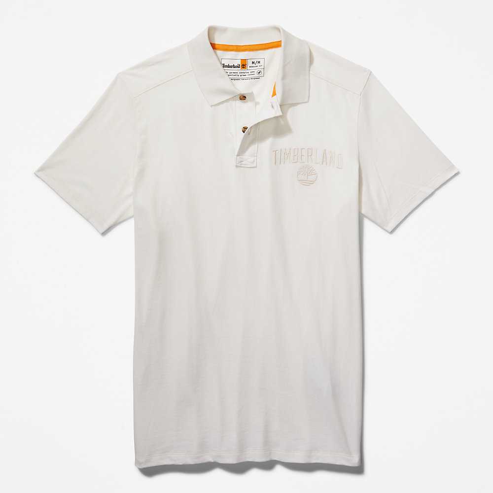 White Men's Timberland Earthkeepers Polo Shirts | Israel-5801693