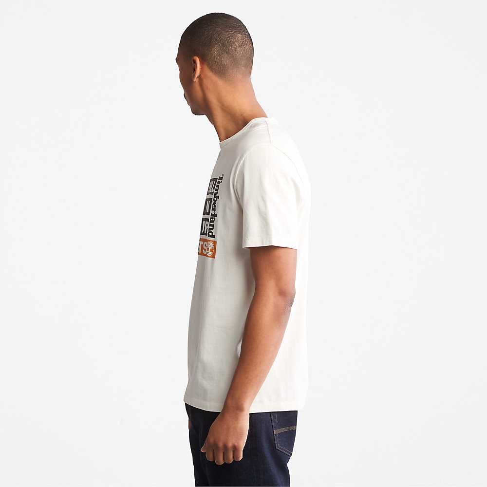 White Men's Timberland Earthkeepers T Shirts | Israel-6074392