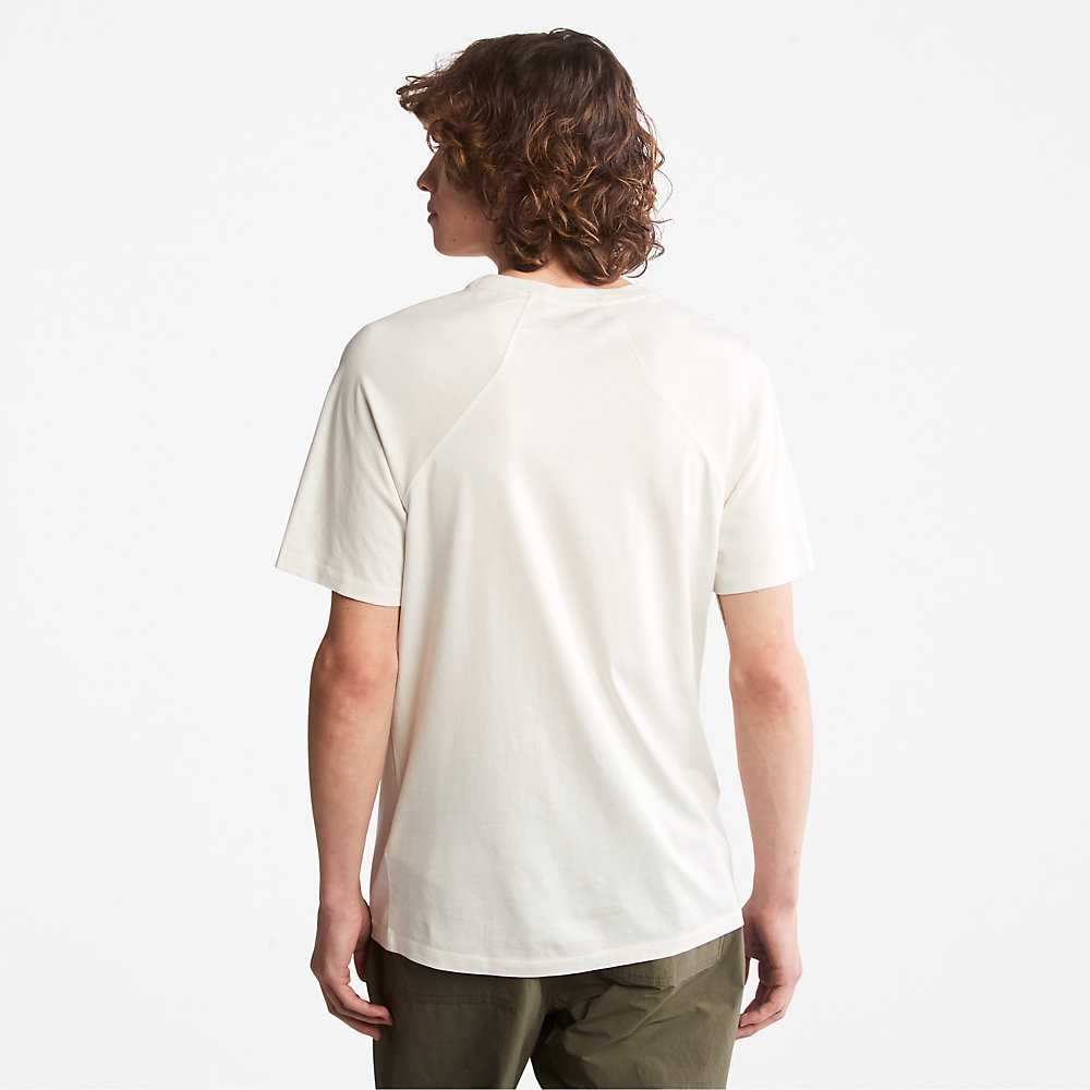 White Men's Timberland Eco-Ready Supima® Cotton TimberFresh™ T Shirts | Israel-1693854