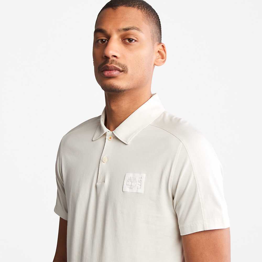 White Men's Timberland TimberFresh™ Supima® Polo Shirts | Israel-3614758