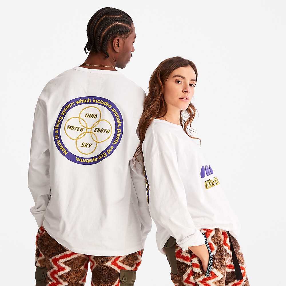 White Women's Timberland Bee Line x Timberland® T Shirts | Israel-0853961