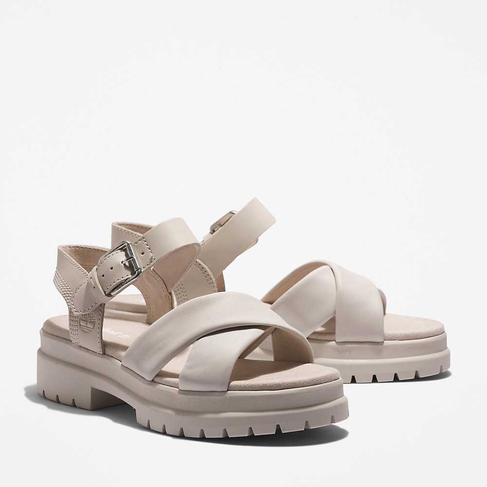 White Women's Timberland London Vibe Sandals | Israel-1402583