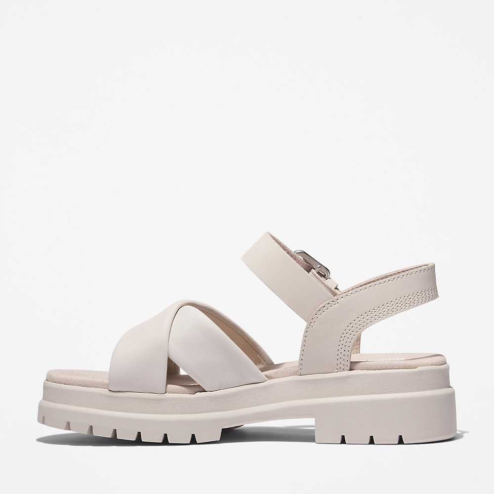 White Women's Timberland London Vibe Sandals | Israel-1402583