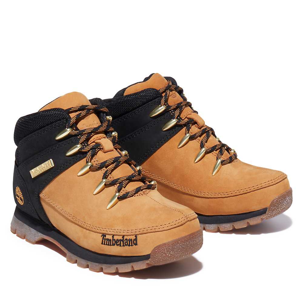 Yellow Kids' Timberland Euro Sprint Hiking Boots | Israel-4219509