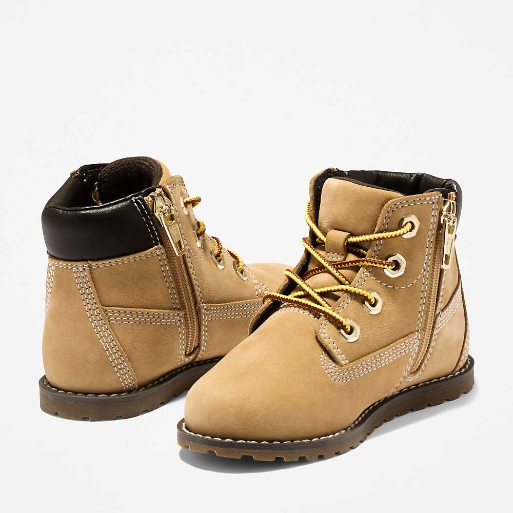 Yellow Kids' Timberland Pokey Pine Waterproof Boots | Israel-4219623