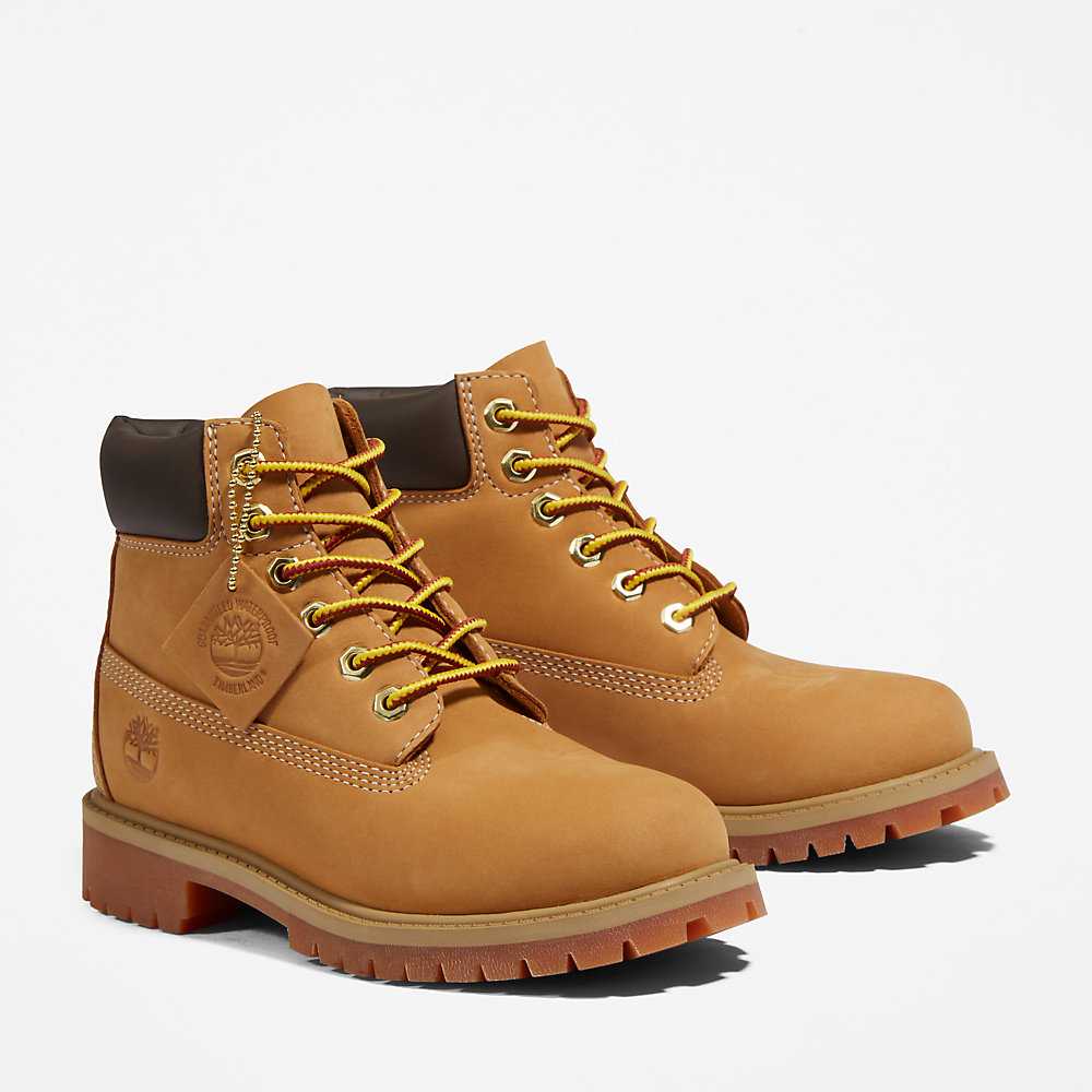 Yellow Kids' Timberland Premium® 6 Inch Waterproof Boots | Israel-4219601