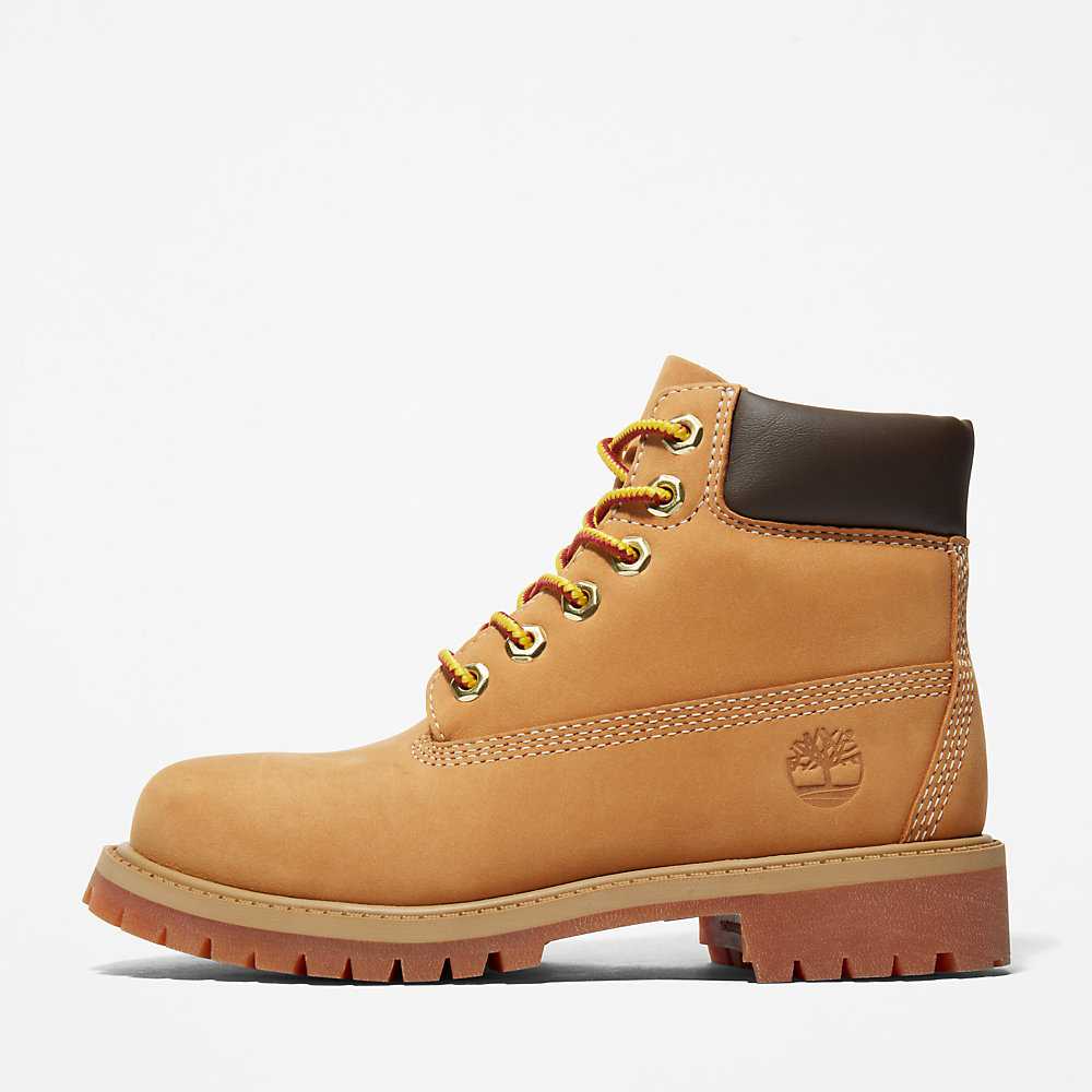 Yellow Kids' Timberland Premium® 6 Inch Waterproof Boots | Israel-4219601