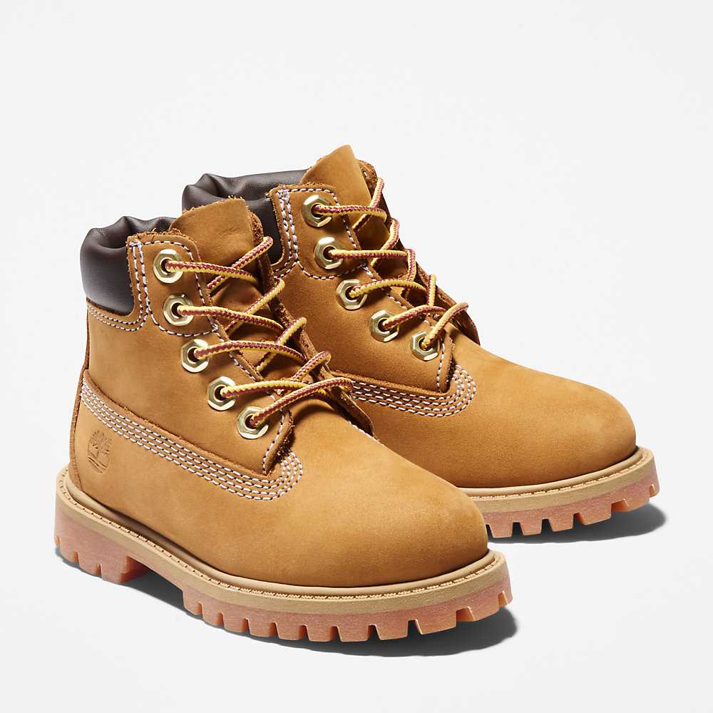 Yellow Kids' Timberland Premium® 6 Inch Waterproof Boots | Israel-4219602