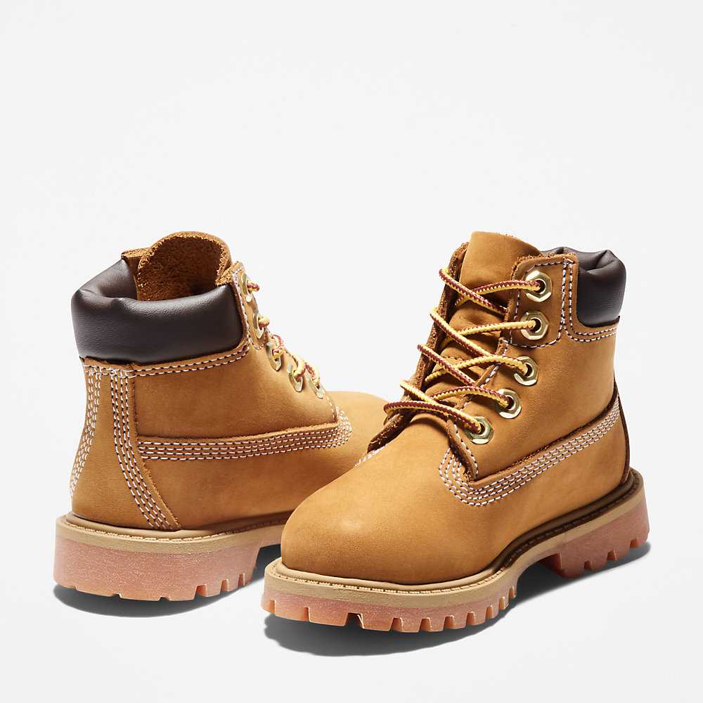 Yellow Kids' Timberland Premium® 6 Inch Waterproof Boots | Israel-4219602