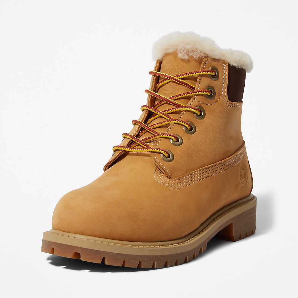 Yellow Kids' Timberland Premium® 6 Inch Winter Boots | Israel-4219618