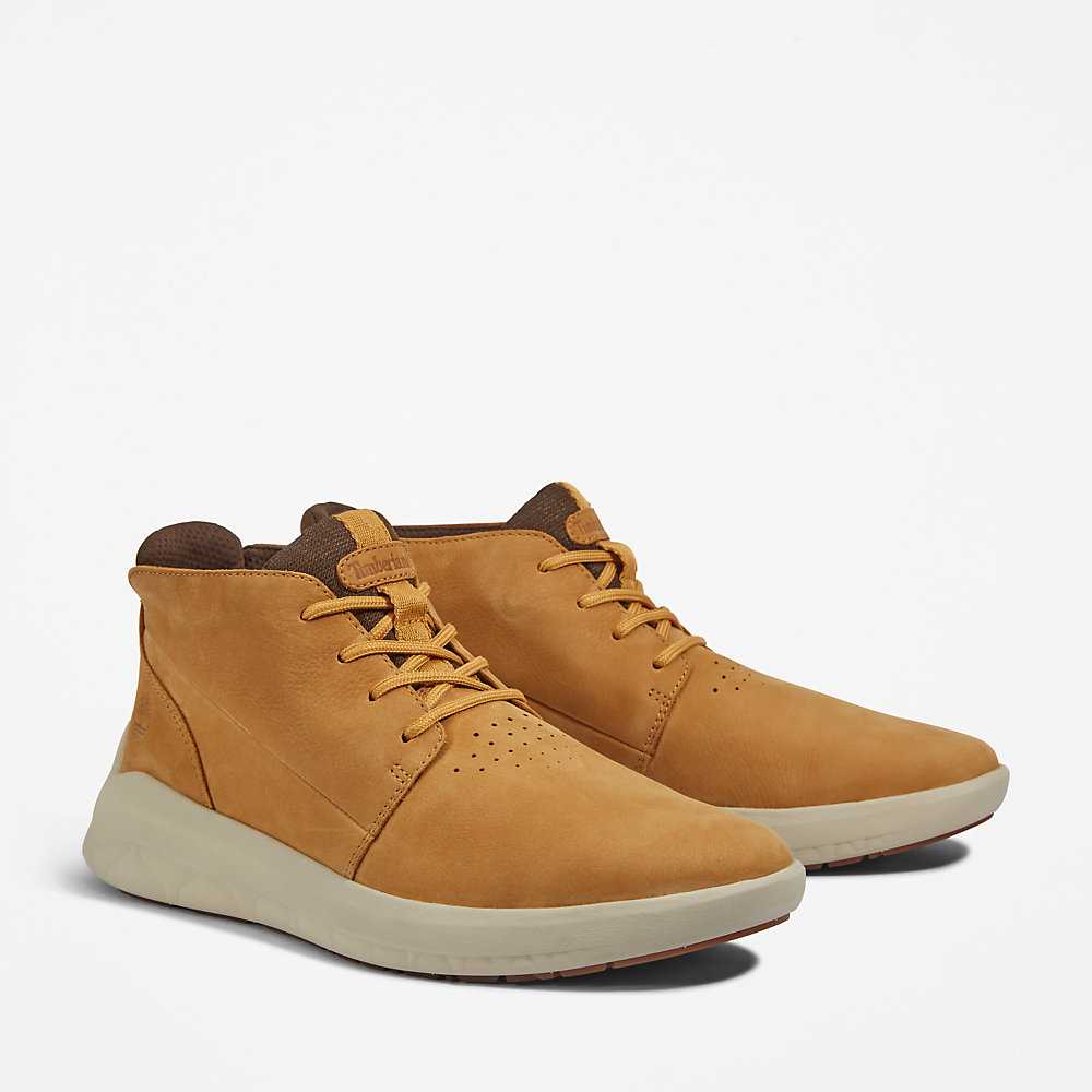 Yellow Men's Timberland Bradstreet Ultra Chukka Boots | Israel-5064891