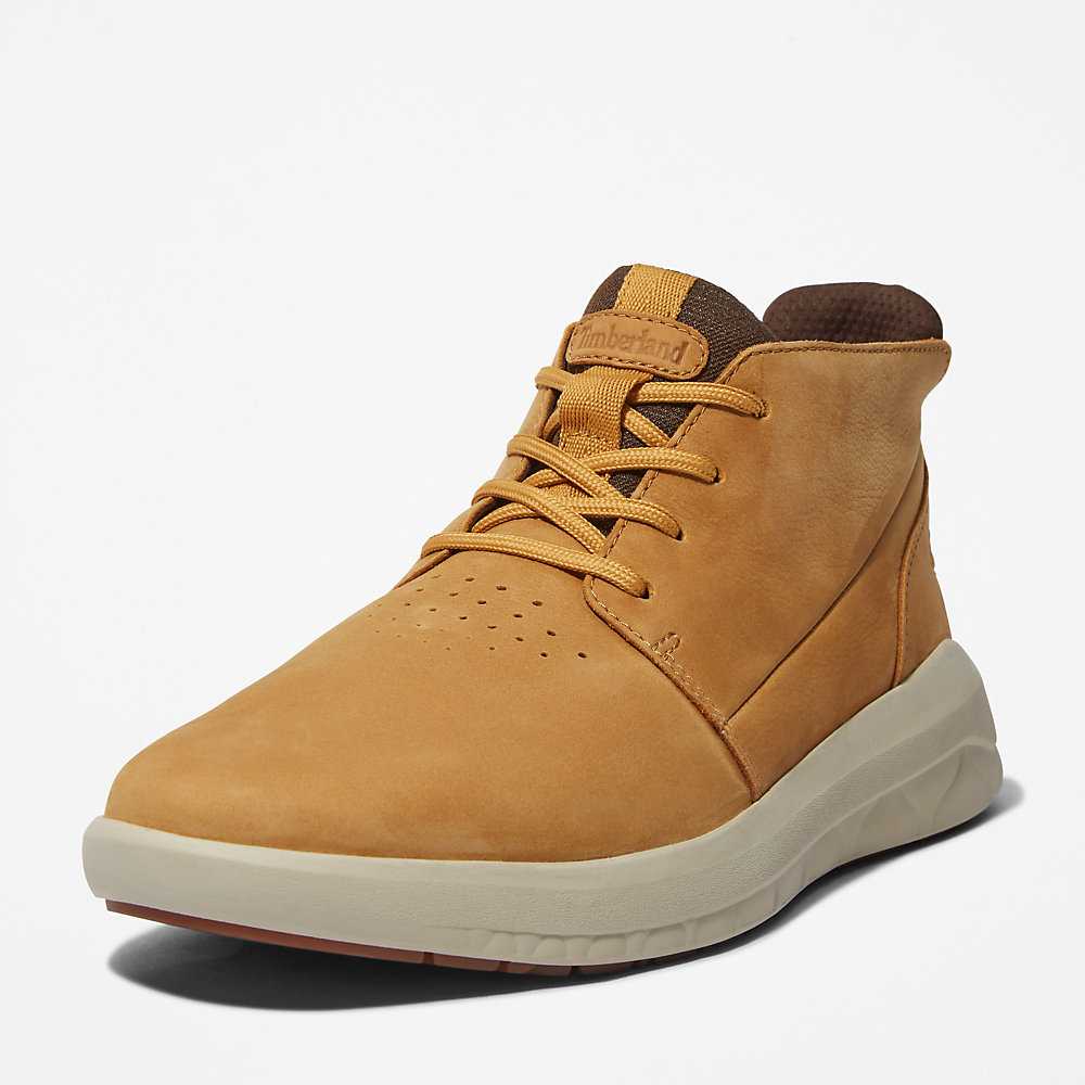 Yellow Men's Timberland Bradstreet Ultra Chukka Boots | Israel-5064891