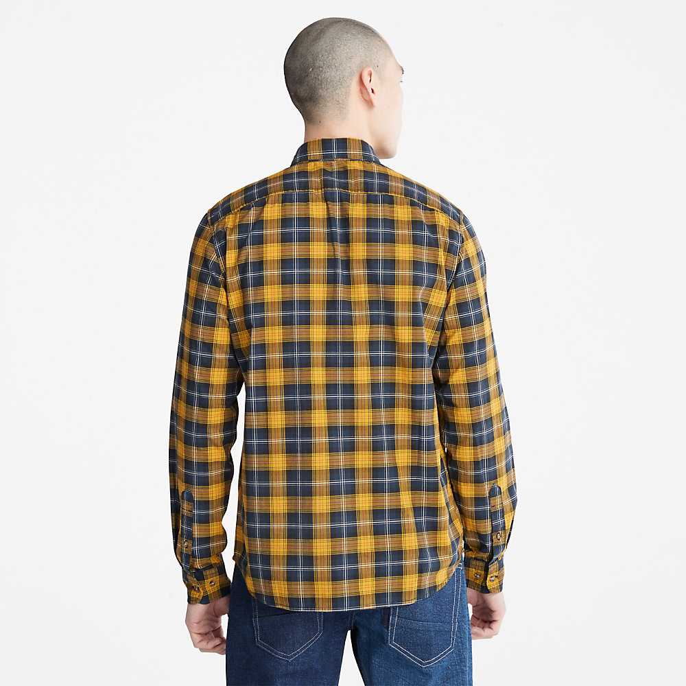 Yellow Men's Timberland Eastham Check Shirt | Israel-1265974