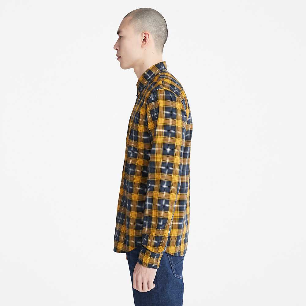 Yellow Men's Timberland Eastham Check Shirt | Israel-1265974