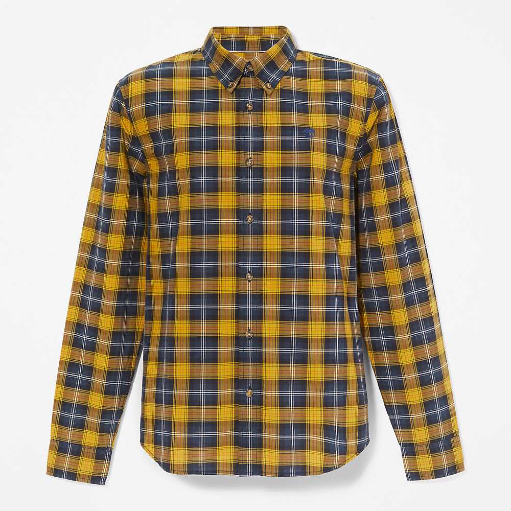 Yellow Men's Timberland Eastham Check Shirt | Israel-1265974