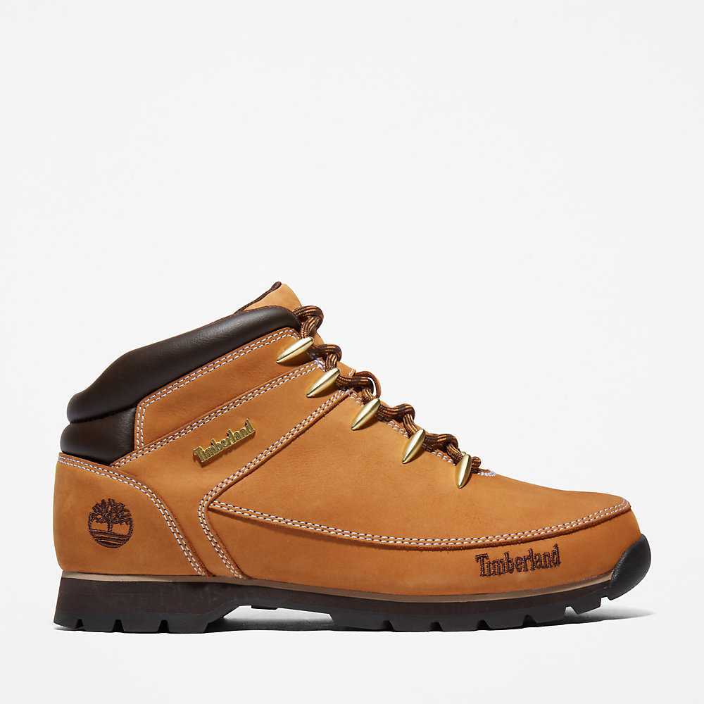 Yellow Men\'s Timberland Euro Sprint Hiking Boots | Israel-2367814