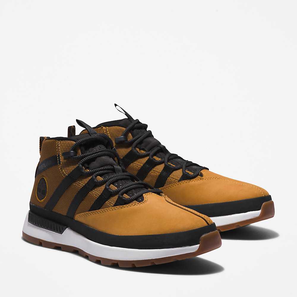 Yellow Men's Timberland Euro Trekker Sneakers | Israel-4960375