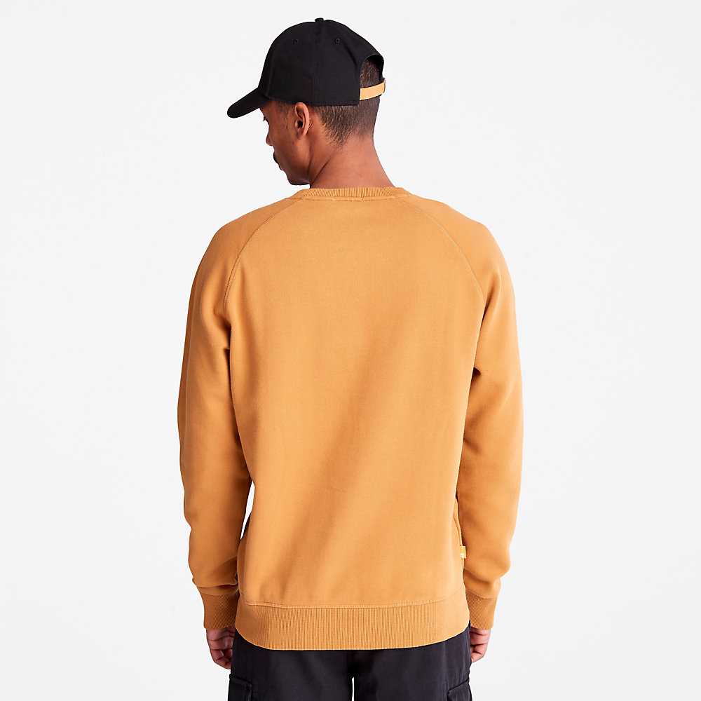 Yellow Men's Timberland Exeter River Sweatshirt | Israel-6705149