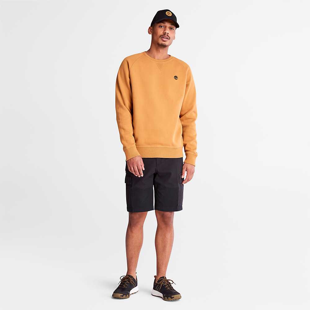 Yellow Men's Timberland Exeter River Sweatshirt | Israel-6705149