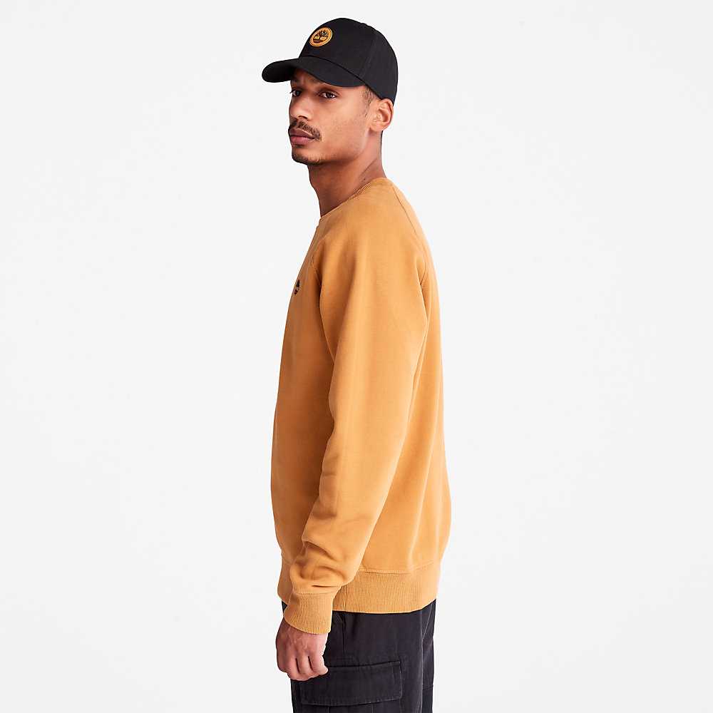 Yellow Men's Timberland Exeter River Sweatshirt | Israel-6705149