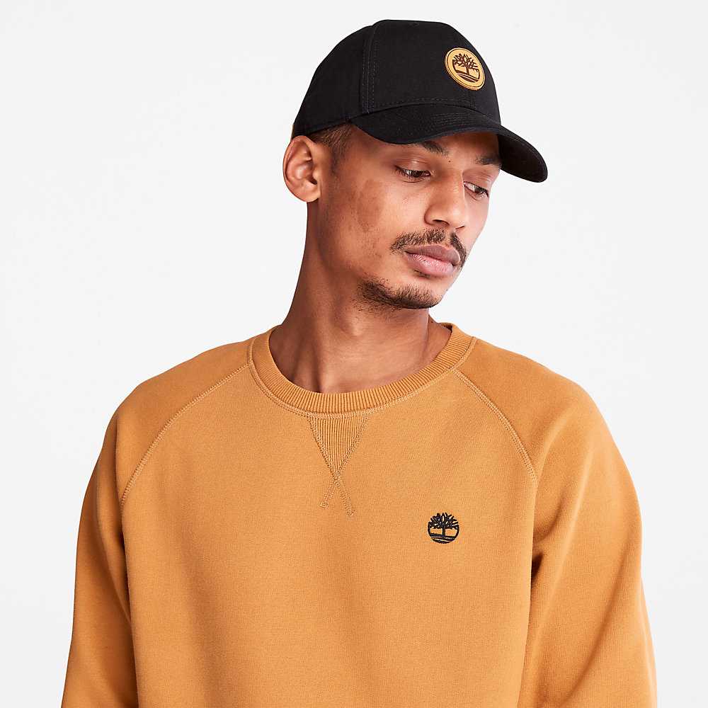 Yellow Men's Timberland Exeter River Sweatshirt | Israel-6705149