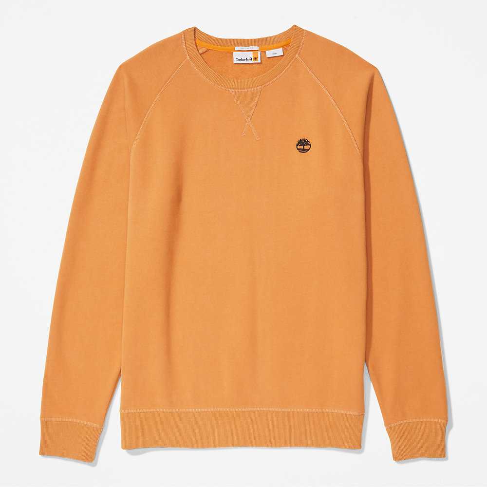 Yellow Men's Timberland Exeter River Sweatshirt | Israel-6705149