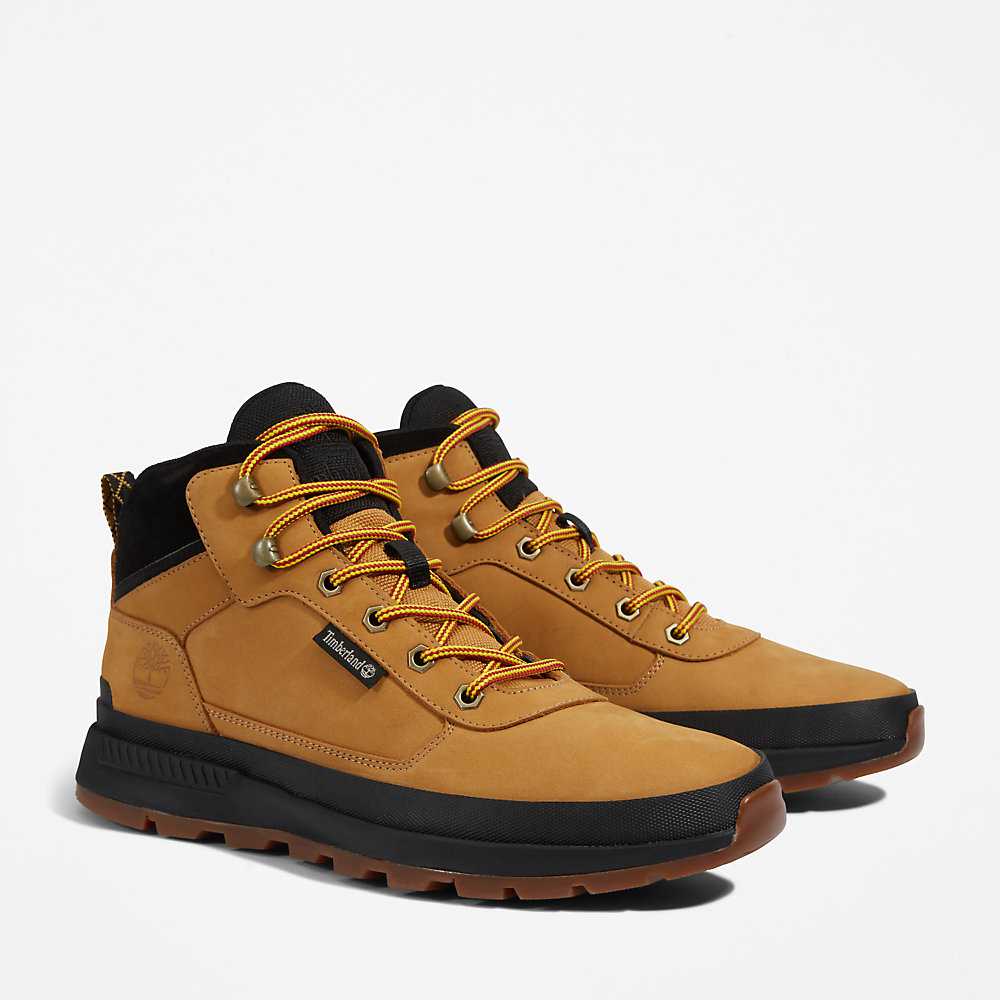 Yellow Men's Timberland Field Trekker Chukka Boots | Israel-3524096