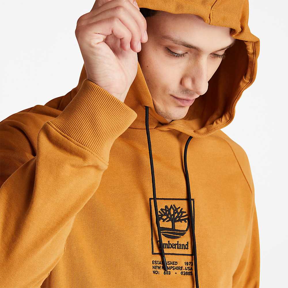 Yellow Men's Timberland Heavyweight Hoodie | Israel-9750268