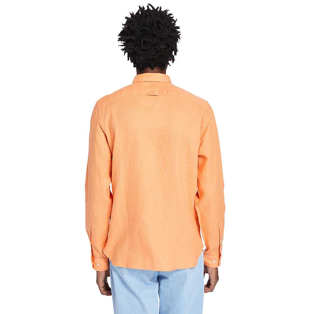 Yellow Men's Timberland Mill River Shirts | Israel-7495180