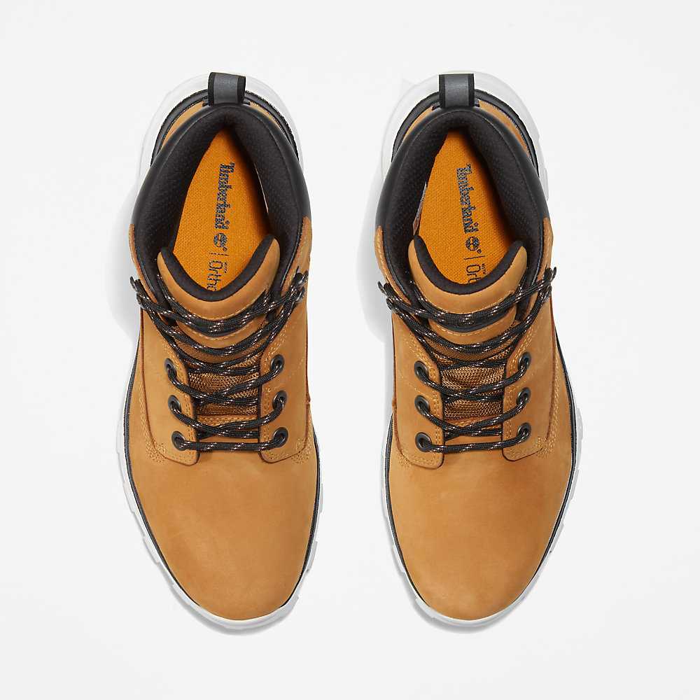 Yellow Men's Timberland Treeline Chukka Boots | Israel-8215609