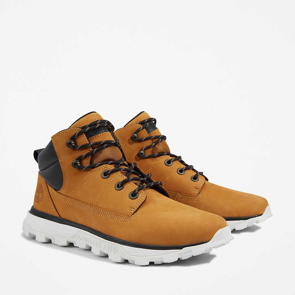 Yellow Men's Timberland Treeline Chukka Boots | Israel-8215609